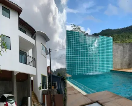 Hillside Studio Vacation Apartment with Pool