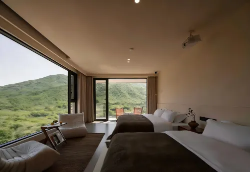 Jingyin · Lume Mountain View & Mist Private Hot Spring Boutique Inn, Anji Yunshang Grassland - New