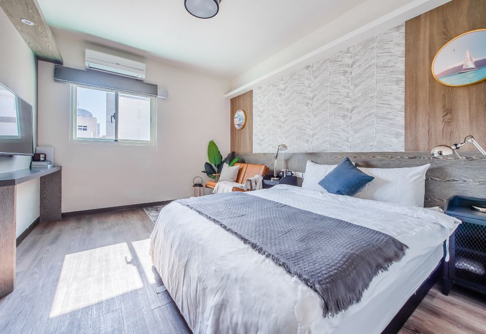 시 레지던스의 아늑한 침실 전경