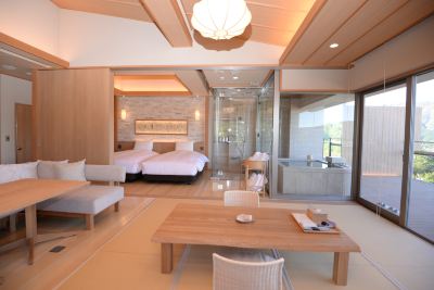 祥 (Syo) - 大文字側・露天風呂付コーナー和洋室 禁煙 源泉茶寮 玄 箱根強羅の写真