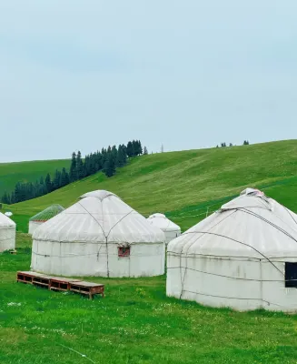 White Felt Tribal Camp