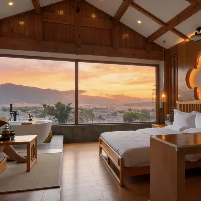 Reclusion·Panoramic Ancient City Forest Wellness & Café (Lijiang Old Town Hillside Designer Resort) Hotel in zona Lago Lashi