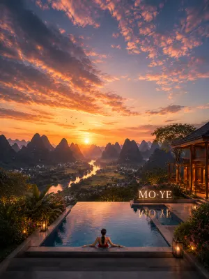 Yangshuo Moye Villa | Moye Villa Guilin Landscape Resort Hotel (Shili Gallery Yulong River Branch) - Bintang 4