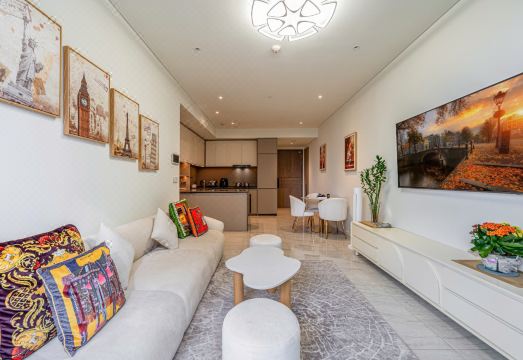 Metropole Luxury Apartment By Somi의 모던한 주방