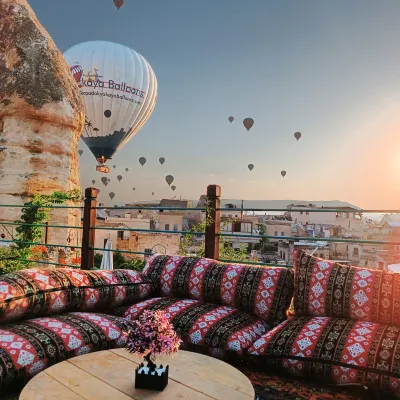 Vintage Cave House Hotels near Sunset/Sunrise/Balloons Highest View point in Goreme
