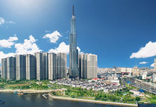 랜드마크 81 & 빈홈스-로열 아파트먼트의 넓은 거실