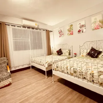 บ้านน้ำเพชร โฮสเทล ข้าวสาร โรงแรมใกล้มหาวิทยาลัยราชภัฏสวนสุนันทา