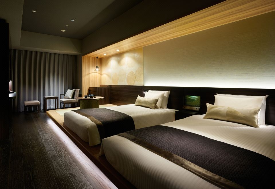 미쓰이 가든 호텔의 조식 뷔페 모습