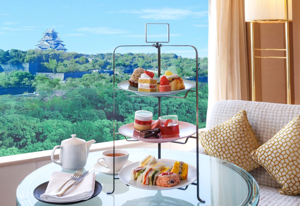 오사카성 야경 뷰