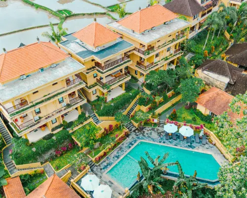 Sri Aksata Ubud Resort Hoteles cerca de Estudio de Yoga Barn