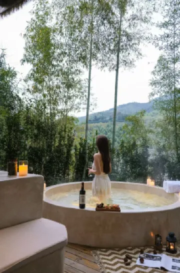 兩衹土撥鼠·野奢私湯度假莫干山民宿