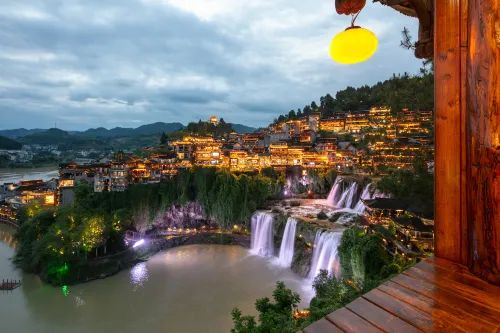 Tuwang Palace · Eight Halls, Furong Town (Waterfall View, Core Scenic Area)