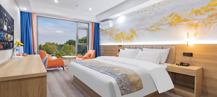 Happiness Harbor Hotel (Chengdu Tianfu International Airport Branch) Hotéis em Jianyang