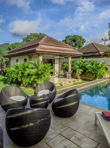 รูปภาพของการ์เดนบังกะโล 4 ห้องนอนพร้อมสระว่ายน้ำส่วนตัว