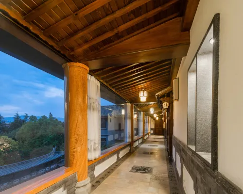 Zuixi  Mountain ViewTea and Coffee Courtyard Villa with Sunlight on the Snow Mountains Общественные зоны Photos