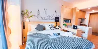 Shenzhen T Hotel Apartment (Xiasha Subway Station Chegongmiao Branch) - Sala De Reina De Lujo