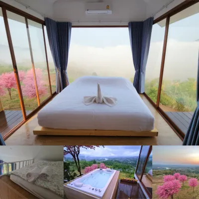 Sirine​ Onsen​ รีสอร์ทออนเซนวิวทะเลหมอก โรงแรมใกล้The Most เขาค้อ-ลานกางเต็นท์