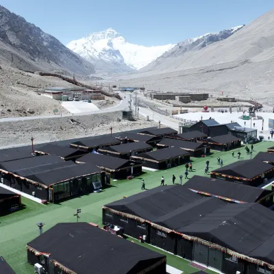 Mount Everest Base Camp Tent Camping Hotel Hotels near Rongbuk Temple at Mount Everest Base Camp