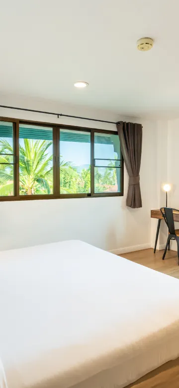 ห้องสวีท 2 ห้องนอนดีลักซ์พร้อมวิวสวน