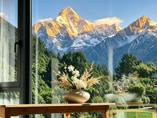 四姑娘山｜寧棲・雪山観景テラス民宿