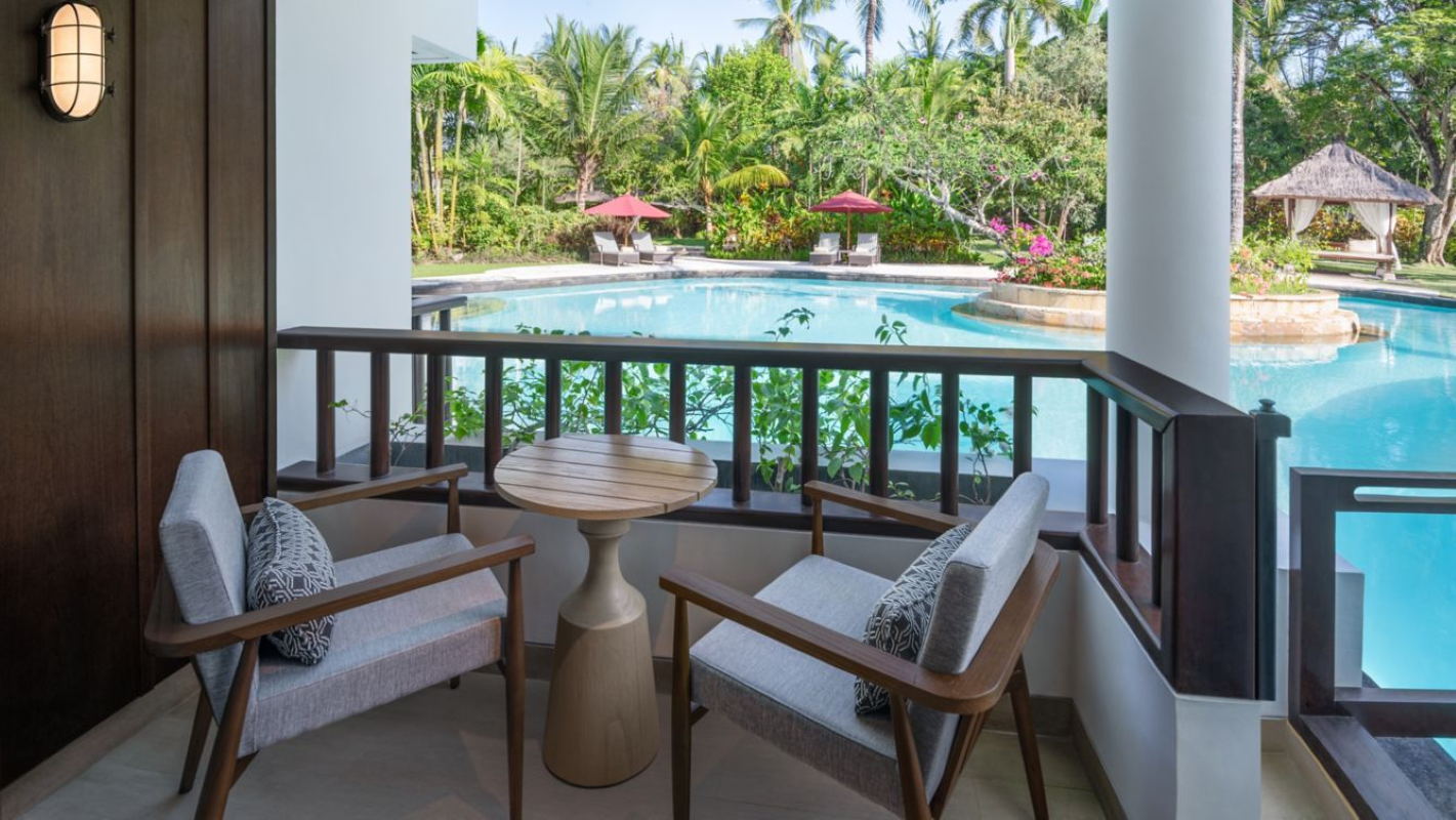 スタジオ、ダブルベッド2台、ラグーンビュー、ラグーンアクセス ザ ラグーナ ア ラグジュアリー コレクション リゾート&スパ ヌサドゥア バリの写真