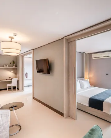 ห้องสวีทสำหรับครอบครัวแบบสองห้องนอน