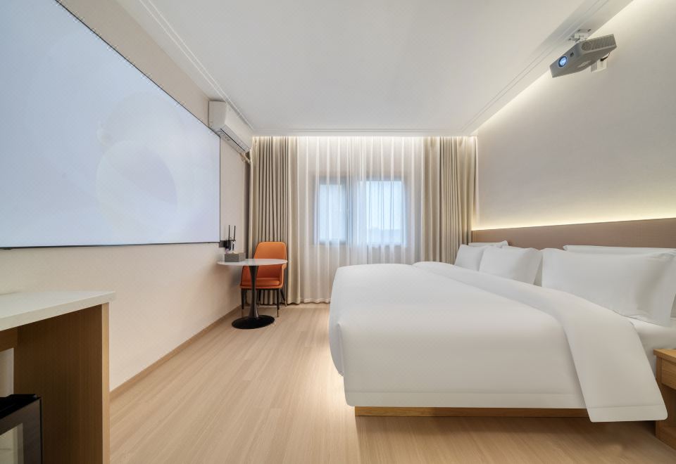 호텔의 현대적인 복도 디자인