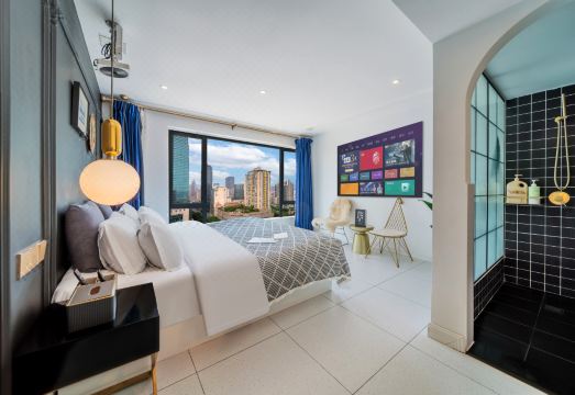 Yunshang High-Rise 호텔의 모던한 로비 인테리어