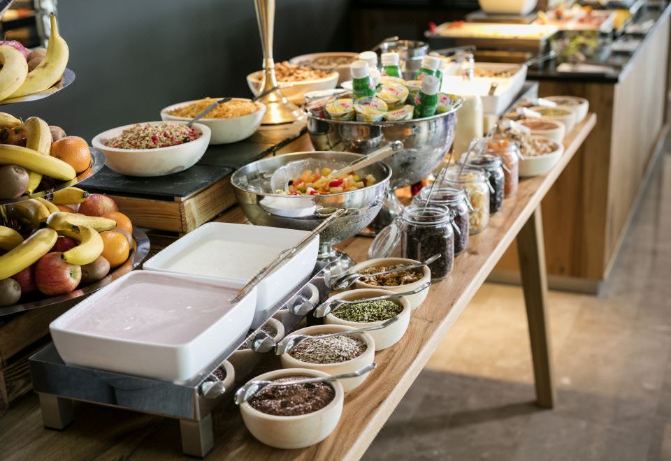 고급스러운 호텔 조식 테이블