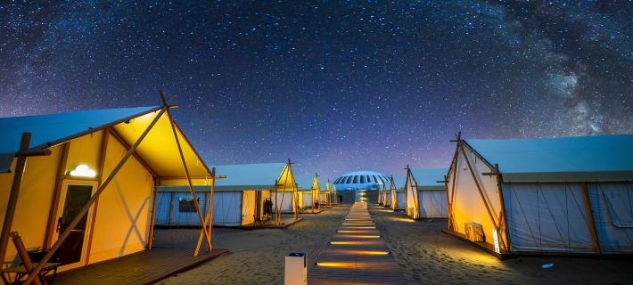 Whistling Dune Bay Yuesha Island Camping Hotel Hotéis em Dalateqi