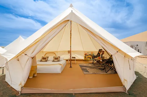 Jinxin Desert Camping - Mountain view