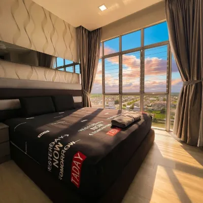 Sekinchan Luxury Sea and Paddy View Penthouse Panoramic Views Swimming Pool 21 Pax - parking