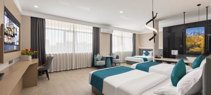 Yilong Hotel (Zhangye West Railway Station Bell Tower Hotel a Zhangye