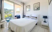 Apartment Sea and Sky with Sea View, Private Terrace Hotel a Vallauris