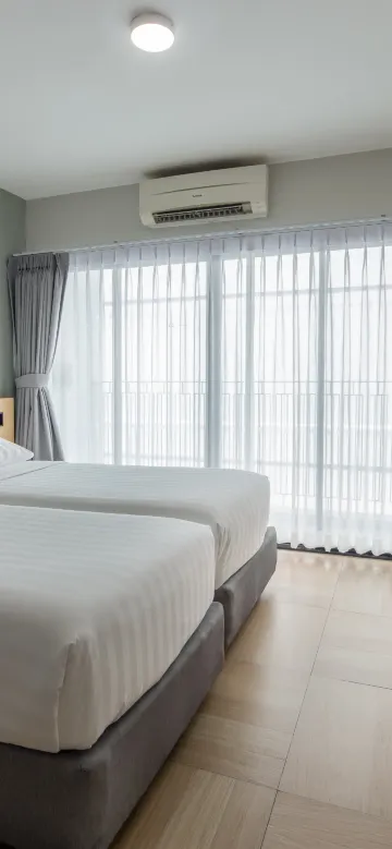 ห้องเตียงคู่หนึ่งห้องนอน