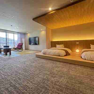 富士山と河口湖とホテル風鈴 Rooms