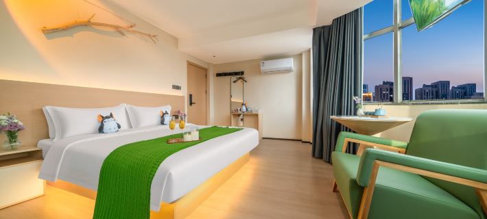 Totoro Spirit Hotel (Haikou Qilou Old Street Jiefangxi Branch) Hotéis em harbin