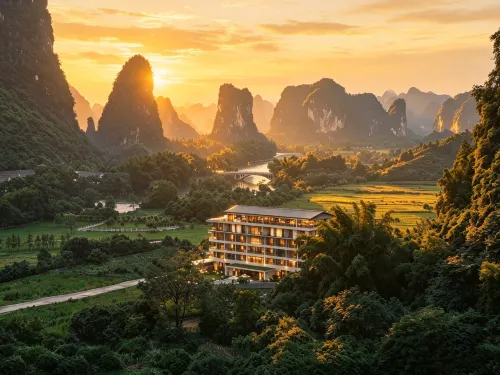 SYYF Gallery Courtyard Hotel(Yangshuo Ten-Mile Gallery‌ Yulong River‌) - balcony