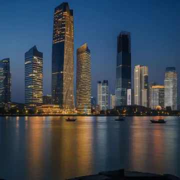 肇慶·星島StarislandFamilyLakeview湖景飯店（七星巖東門廣場店） 岩前村附近的飯店