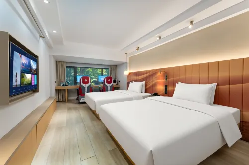 Firefly E-Sports Hotel (Hangzhou Xihu Wulinmen Subway Station) - bar