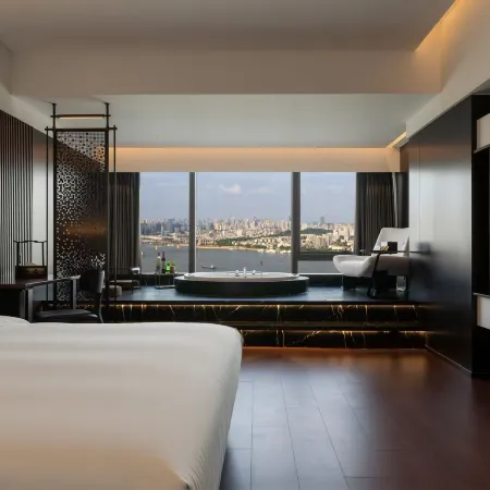 Jiangfuwan Riverside Panoramic Private Hot Spring River Sunset Resort