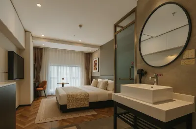 仏山家博ビジネスホテル(瀾石地下鉄駅) 石公園周辺のホテル