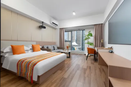 Nanjing Wanguan Smart Hotel (Pukou Wanhui City Subway Station Youth Olympic Sports Park Stadium) Отели рядом с достопримечательностью «Nanjing University of Technology Pukou Campus»