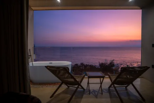 Muyu Seaview Boutique Homestay (Weizhou Island Dishui Danping Shop) - 자쿠지
