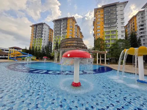 Melaka Town Area Top 1 Family Lovers Water Themepark Suites by GGM - piscina