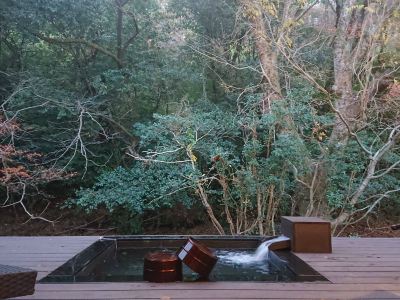 ペット不可[紅豊]岩露天風呂付・戸建二間離れ[スーペリア][和洋室][禁煙][夜景ビュー] 旅籠彩くらの写真