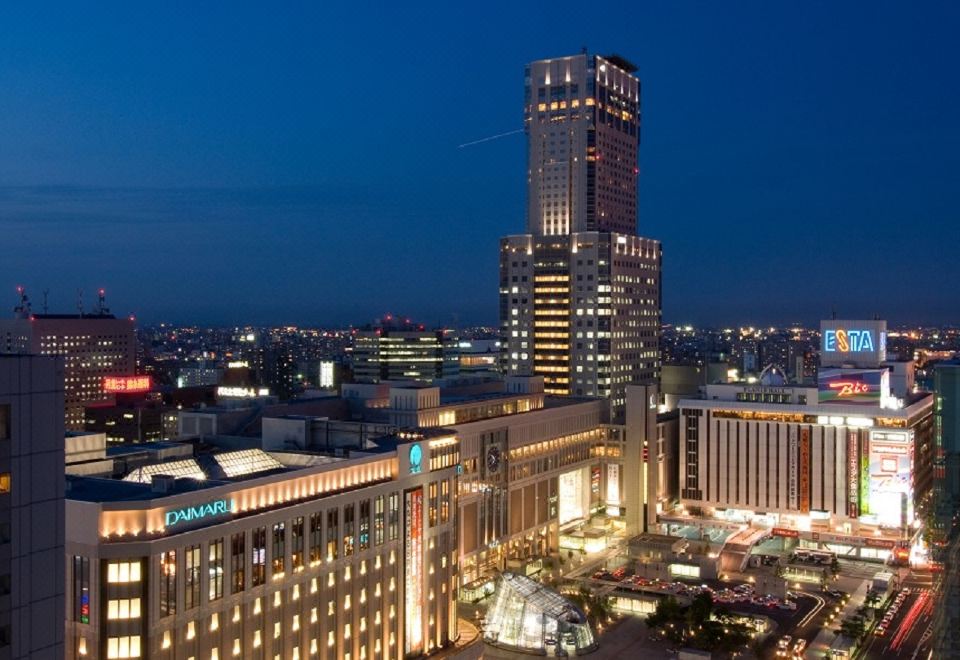 JR 타워 호텔 닛코 삿포로의 객실에서 본 야경