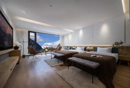 Hailuogou Luanxi Hidden Mountain Snow Mountain Scenic Hot Spring Resort Hote Отели рядом с достопримечательностью «Moxi Ancient Town»