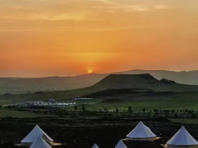 Martian campsite in the Ulanqab Mountains Hotels near Volcano No. 6 · Southern Alchemy Furnace
