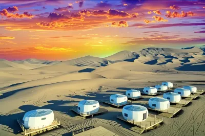 Dunhuang Desert Realm Wild Accommodation Travel Photography Desert Starry Sky Hotel